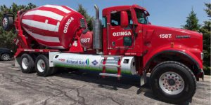 Carl Lisek Executive Director of South Shore Clean Cites, says alternate fuel vehicles like this natural gas powered cement mixer are helping to improving our region’s air quality.