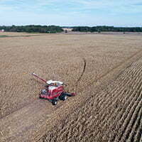 Corn is harvested in Jasper County