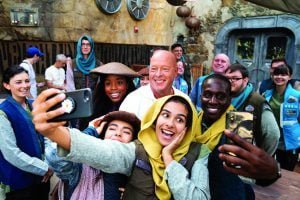 Bob Chapek visits Star Wars Galaxy's Edge