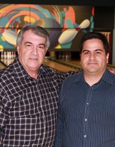 “EVERYTHING YOU GIVE WILL COME BACK TO YOU DOUBLE” Paulo Teixeira of Strikes & Spares Entertainment Center, the Small Business of the Year, pictured with his son, Mario.