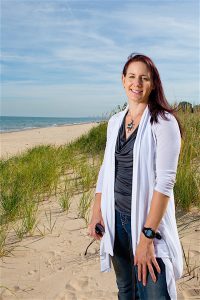 GROUND-SHIFTING WORK Geologist Erin Argyilan’s research involving Mount Baldy reveals how people impact the Indiana Dunes.
