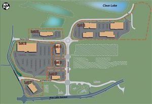 RETAIL AND MEDICAL USERS Holladay Properties has spearheaded the 46-acre NewPorte Landing redevelopment project in LaPorte.