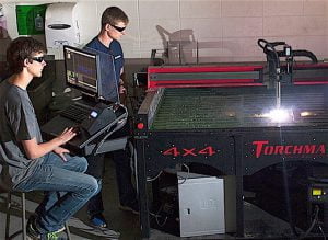 BEST UNIVERSITY FOR OBTAINING A TECHNOLOGY DEGREE Purdue University Northwest. Pictured here are technology students at the Calumet Campus in Hammond using an advanced-manufacturing plasma torch to produce parts for an off-road vehicle.