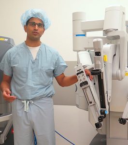 NOT PUSH-BUTTON SURGERY Manoj V. Rao, MD, with Methodist Hospitals, finds that most patients understand the benefits of robot-assisted surgery.