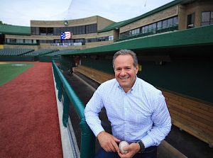 PLAY BALL Chicago businessman and baseball fan Andrew Berlin bought the South Bend Silver Hawks and pumped his own money into a stadium renovation.