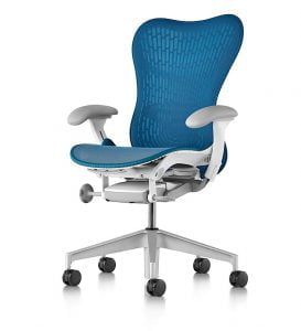 BEST PLACE TO PURCHASE OFFICE FURNITURE McShane’s Business Products & Solutions, Munster and Kramer Leonard, Chesterton. Pictured is a Herman Miller Mirra 2 chair.