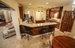 OPEN-STYLE KITCHENS Executive homebuyers also want large master suites, says David Gring of Steiner Homes Ltd., but fewer want large Jacuzzi tubs.