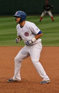 IN THE LINEUP Third baseman David Bote of the newly renamed South Bend Cubs.