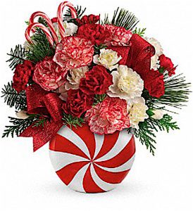 CHEERY CENTERPIECE Arrangements from Central Florist.
