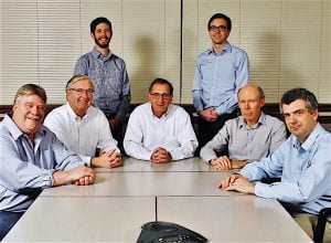 BEST COMPANIES TO WORK FOR Co-winners Larson-Danielson Construction Co., which was also named Best Construction Company for Commercial Office Remodeling and Expansion Projects and runner-up for Best Commercial Construction Company. (Seated: Mark Danielson, Terry Larson, Tim Larson, Tom Walter, David Merkel; back row: Nick Larson, Brian Larson).