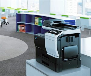 BEST PLACE TO PURCHASE OFFICE EQUIPMENT & SUPPLIES McShane’s Business Products & Solutions, Munster. Pictured here is a Minolta multi-function machine.