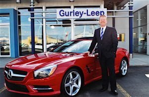 BEST AUTOMOBILE DEALER FOR BUSINESS EXECUTIVES Mike Leep of Gurley Leep Automotive Group, the Greater South Bend/Michiana co-winner.