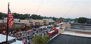 ATTRACTING MORE YOUNG PEOPLE The 2015 Rock ‘N Rail Street Festival in downtown Griffith.