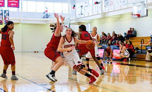 WINNING CLOSE TO HOME Nicki Monahan was a basketball star at Portage High School when she was recruited by Ryan Shelton, the women’s basketball coach at Indiana University Northwest.