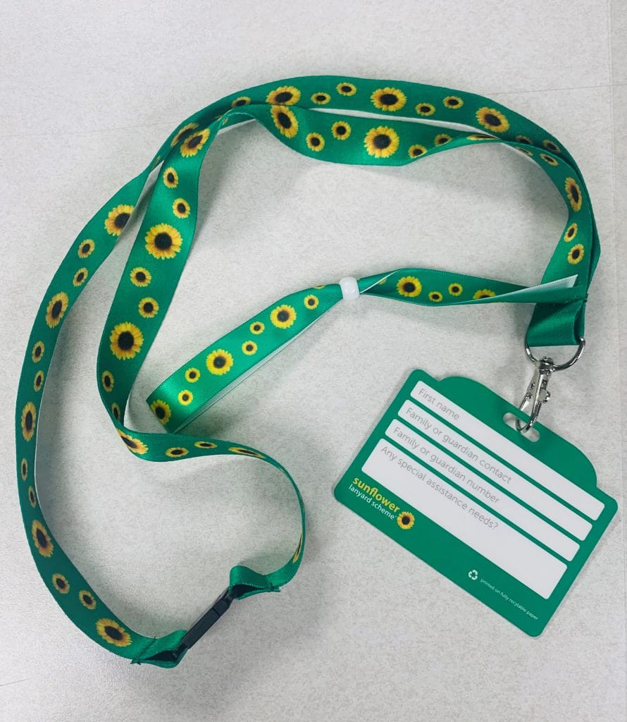 Sunflower lanyard