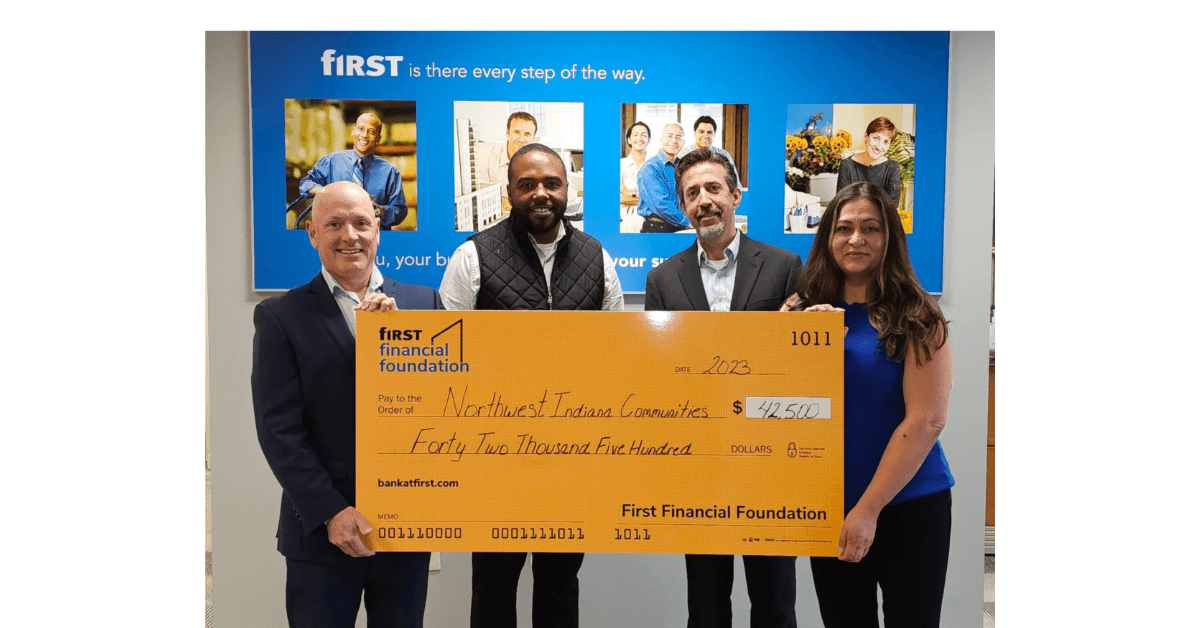 First Financial Bank donates 108,000 to NWI communities • Northwest